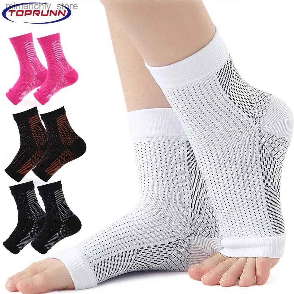 Wsparcie kostki 1PAIR Nropathy Socks Compression SEVE dla kobiet lub mężczyzn Wsparcie kostki dla obrzęku zapalenia powięzi podeszwy Q231124