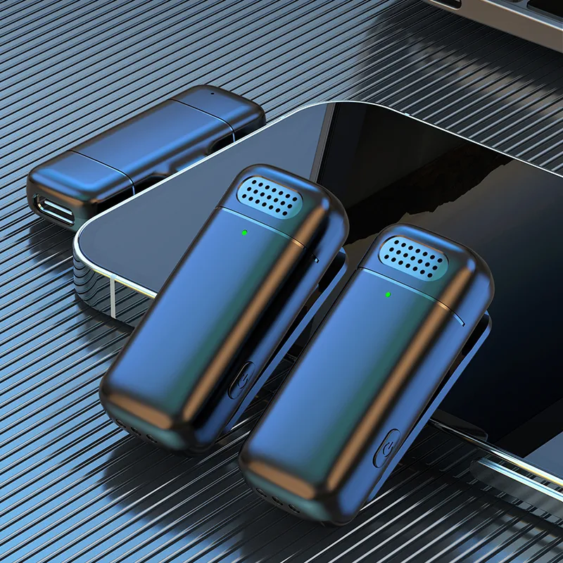 Micro Cravate USB Micro Cravate Sans Fil 2-pack Pour Smartphone - Réduction Bruit, | Parfait Pour Vlog, Interview Autonomie 7h