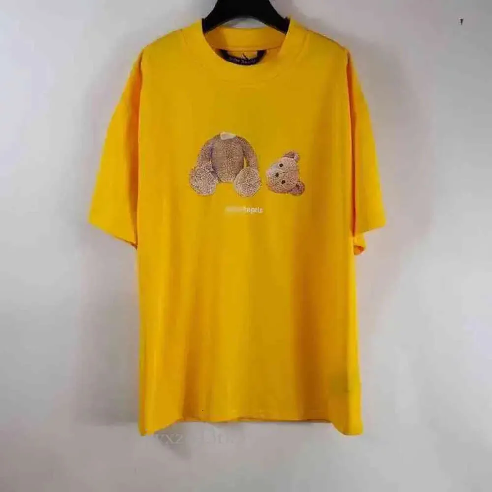 T-shirt rätt palmangel halshuggad björn hög krage gata rund hals 8379
