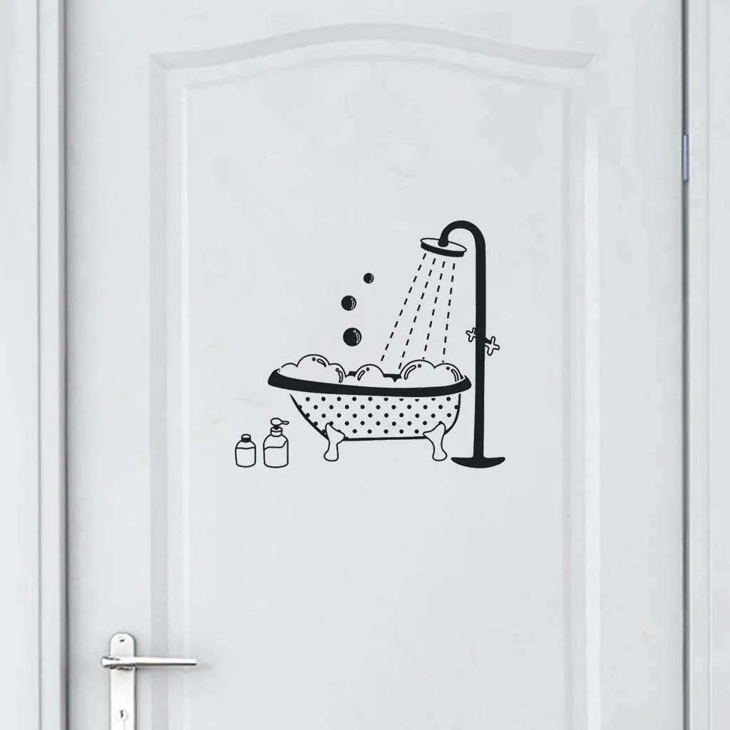 Новая ванная настенная наклейка декор туалет гостиной шкаф дома украшения наклейки украсить самостоятельную клейкую роспись WC