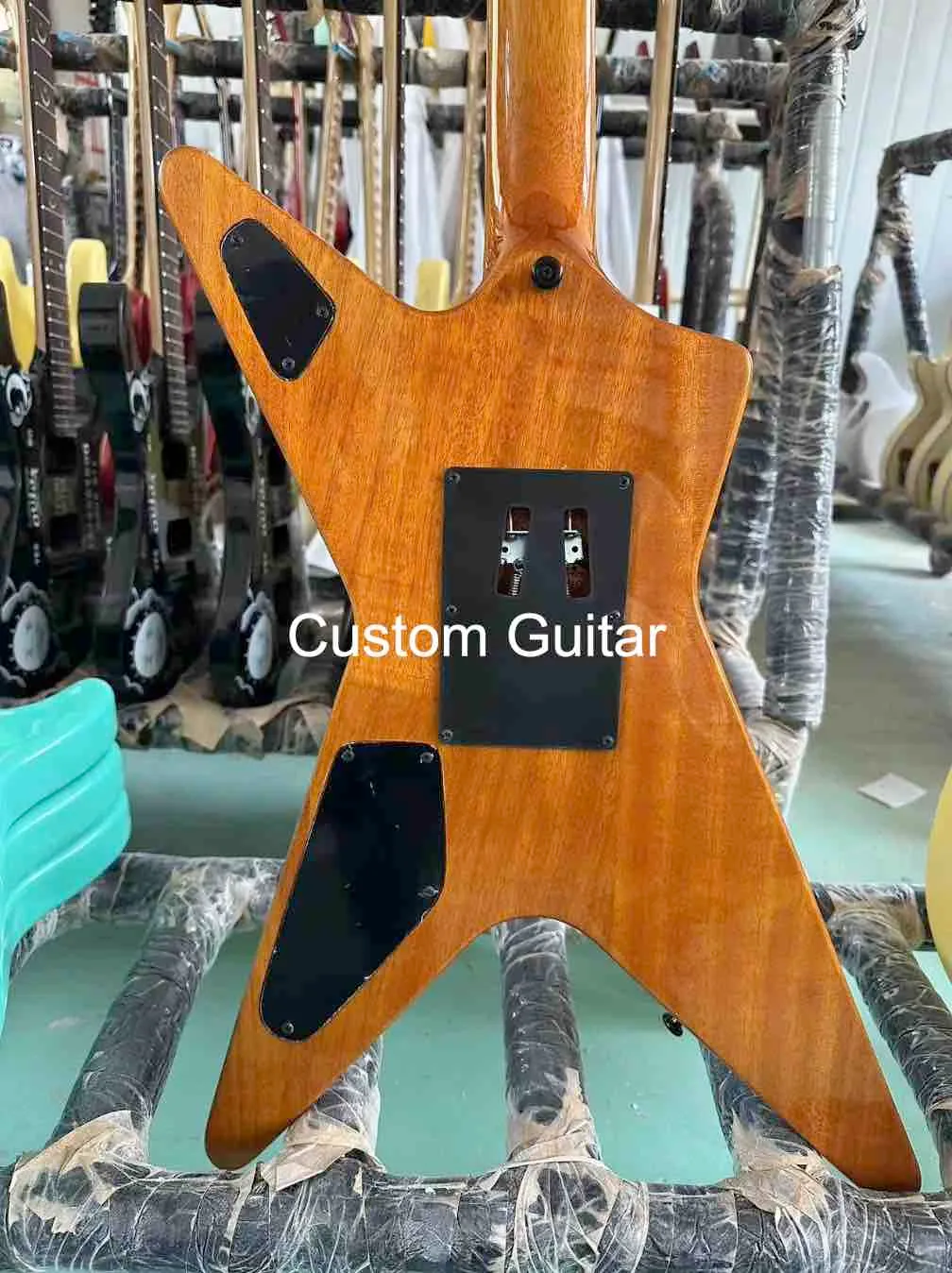 Guitare électrique de style Dean Dimebag, corps de forme irrégulière personnalisé, haut de gamme