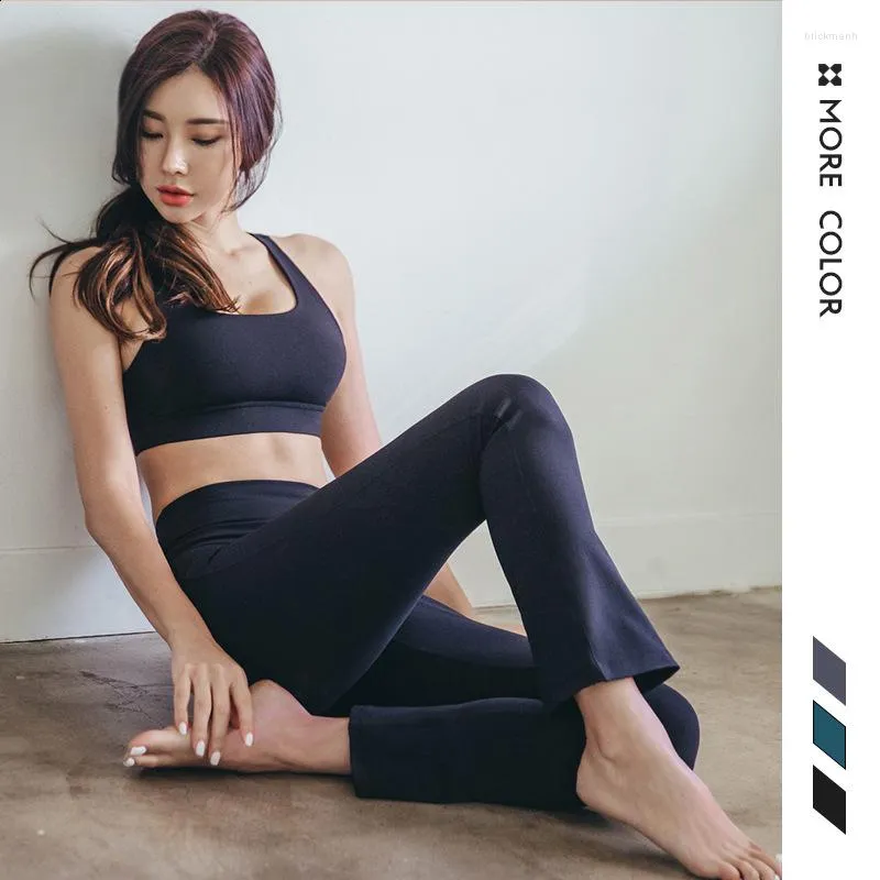 Active Pants Fashion Leisure Sport Yoga Ankle-Length Quick Dry Anti-Sweat Fitness Gym Running Workout Women Flared