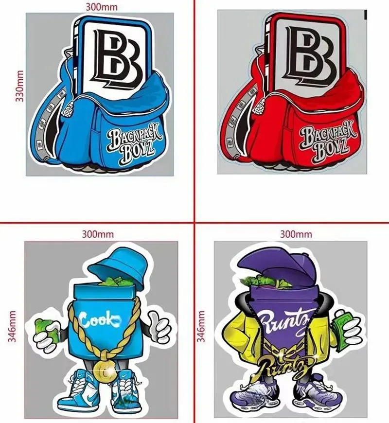 도매 불규칙한 모양의 mylar bag 3.5g 쿡 backpackboyz 냄새 방지 포장 가방 "c"지퍼 방출 가능한 포장 가방