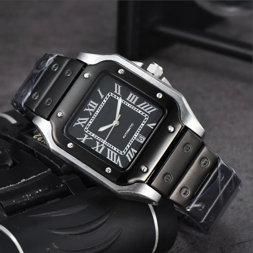 Klassische Marken-Armbanduhr, modische Herren- und Damen-Tankuhren, hochwertiges Quarzwerk, moderne Sport-Business-Armbanduhren, automatisches Datum, 126043XX, Uhrenarmband