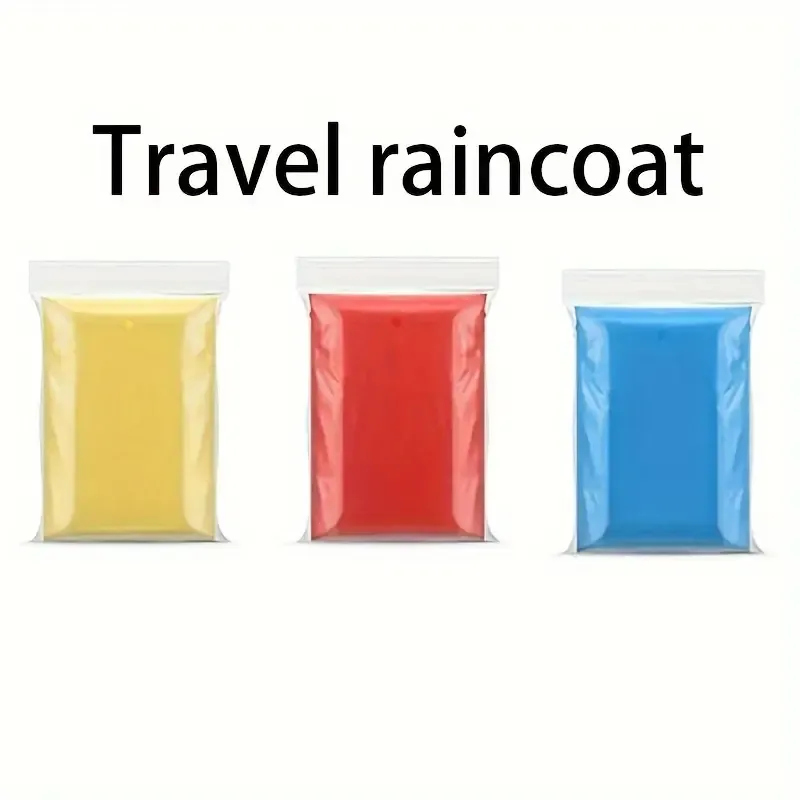 Poncho de pluie jetable 10 pièces, imperméable pour adultes