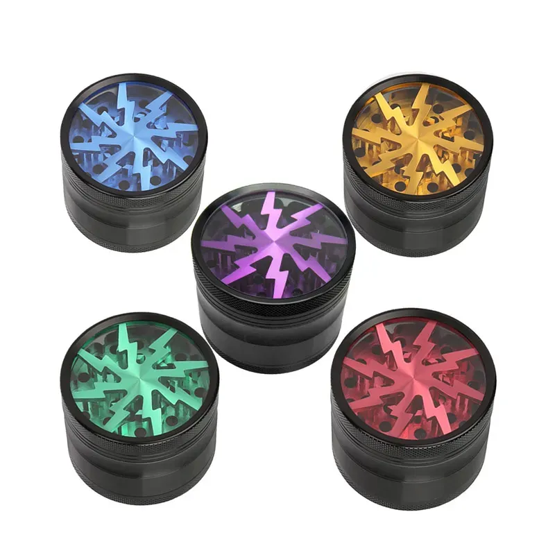 Brand SmokeMaster Type Herb Grinder Pipe Specs 4 Layer Aluminum