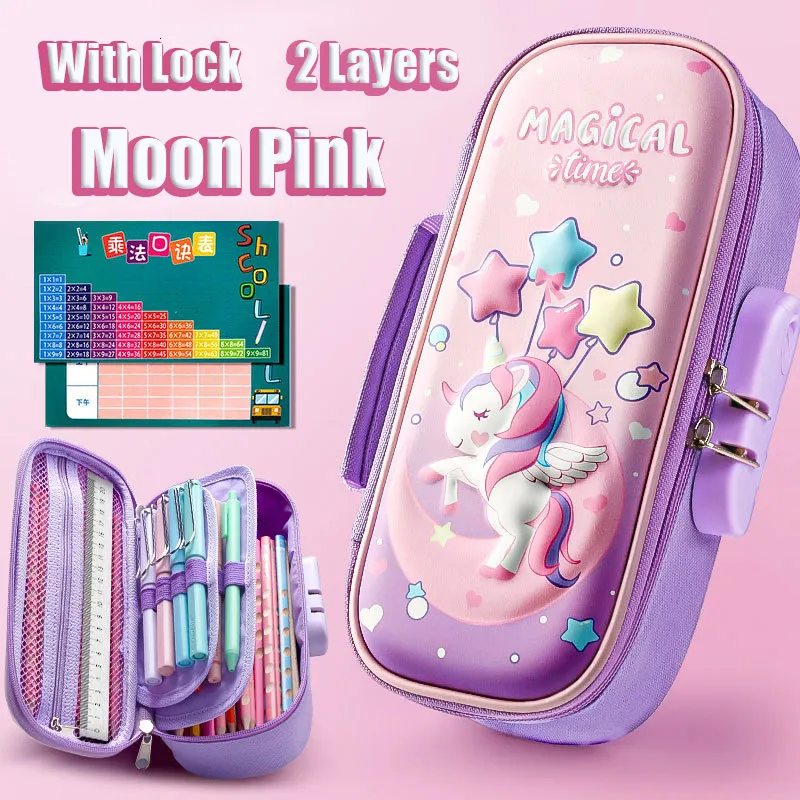 Wholesale Kawaii 3D Unicorn Kindergarten Pencil Case With Lock Cute  Organizer For School, Office Supplies, And Students Unisex Bag 230510 From  Youngstore10, $14.61