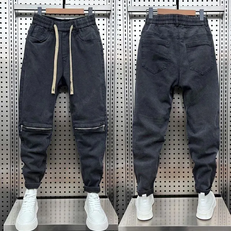 Jeans da uomo Primavera Autunno Uomo Pantaloni Harem Pantaloni da jogging neri Pantaloni sportivi di alta qualità Pantaloni larghi Moda Outdoor Abbigliamento sportivo casual