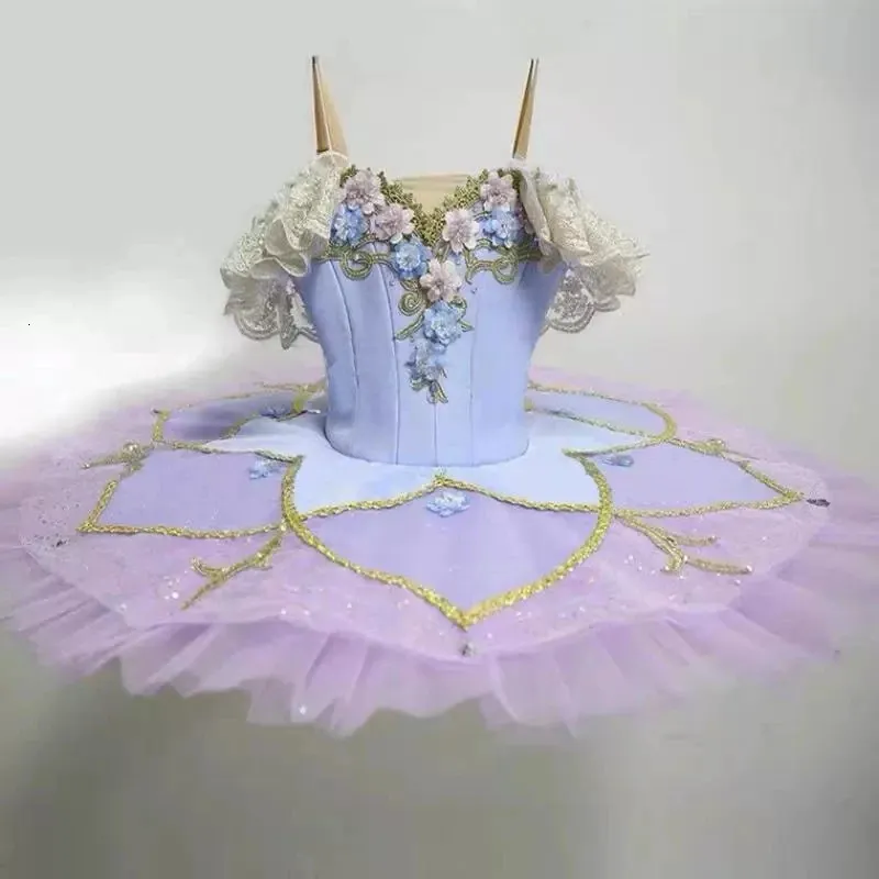 Danskläder elegant professionell balett tutu vuxen barn ballerina klänning flicka barn kläder svan scen slitage halloween dansdräkt för kvinnor 231124