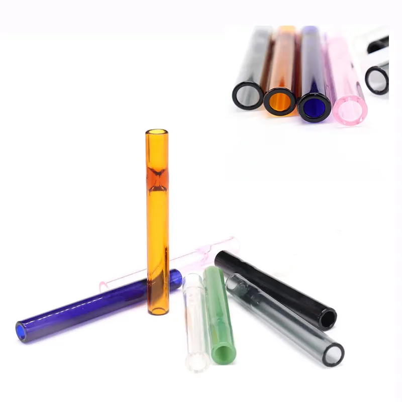 Vente en gros verre coloré One Hitter tabac herbe main tuyau porte-cigarette filtre conseils One Hitter pour fumer