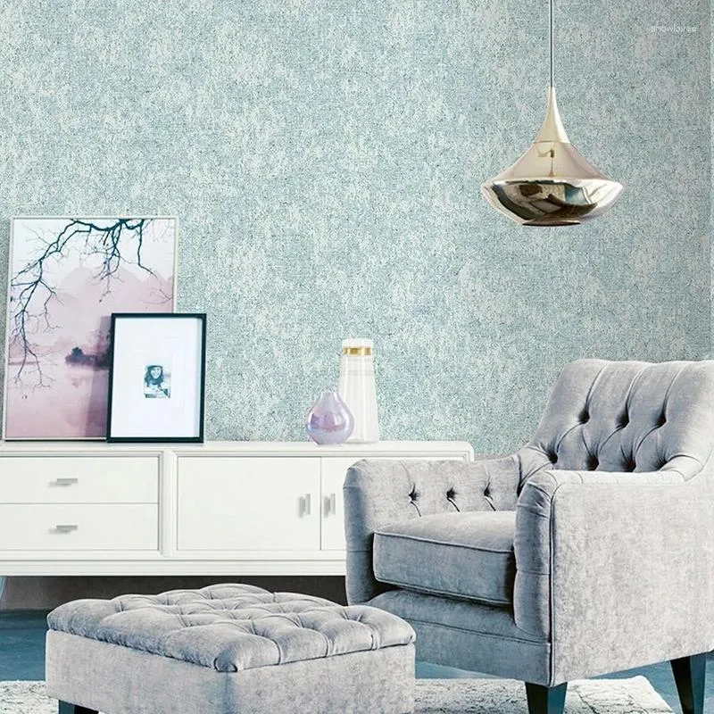 Wallpapers Mottled Non-Woven Wallpaper Living Room Bedroom Background Imitation Sandstone Plain Color El Office Wall Paper