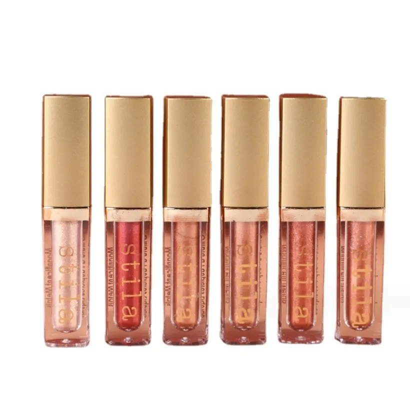 Lip Gloss New Stila Stay All Day Sparkle Night Liquid Batom Holiday Set Kit Lipgloss Drop Delivery Saúde Beleza Maquiagem