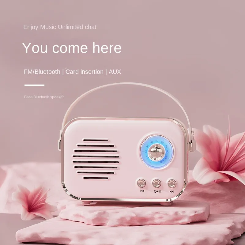 Retro Bluetooth Speaker Portable, Vintage Style Wireless Mobile Phone ...
