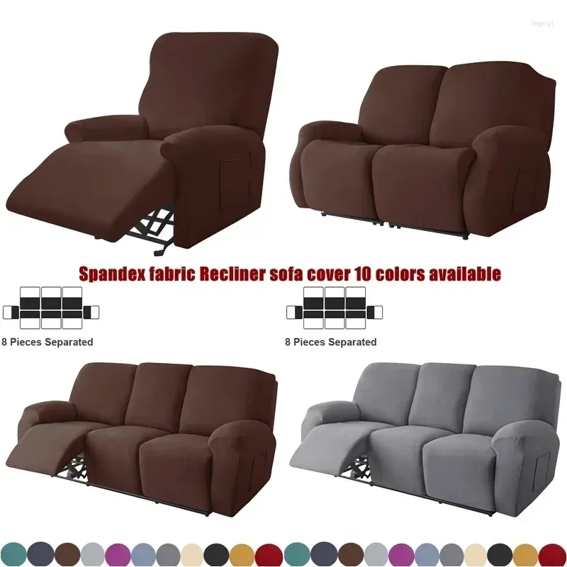 Chair Covers Spandex Recliner Sofa Lazy Boy Relax Armchair Cover 1/2/3/4 Seater Protector Lounge Home Pets Anti-Scratch Removable