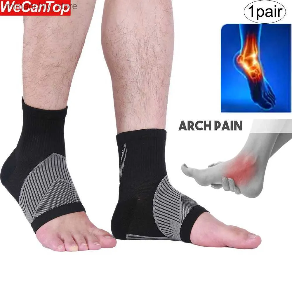 Ankle Support 1Pair Ank Brace Compression Seve Plantar Fasciitis Socks with Foot Arch Support Relieves AchilsTendonitis Heel Pain Reli Q231125