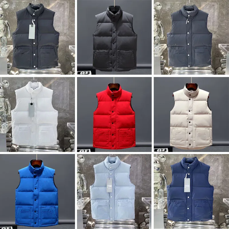 Men Vest Down Cotton Waistcoat Designs Mens Womens No Sleeveless North Jacket Puffer Autumn Winter Casual Canadian goose outdoor Outerwear XS-5XL