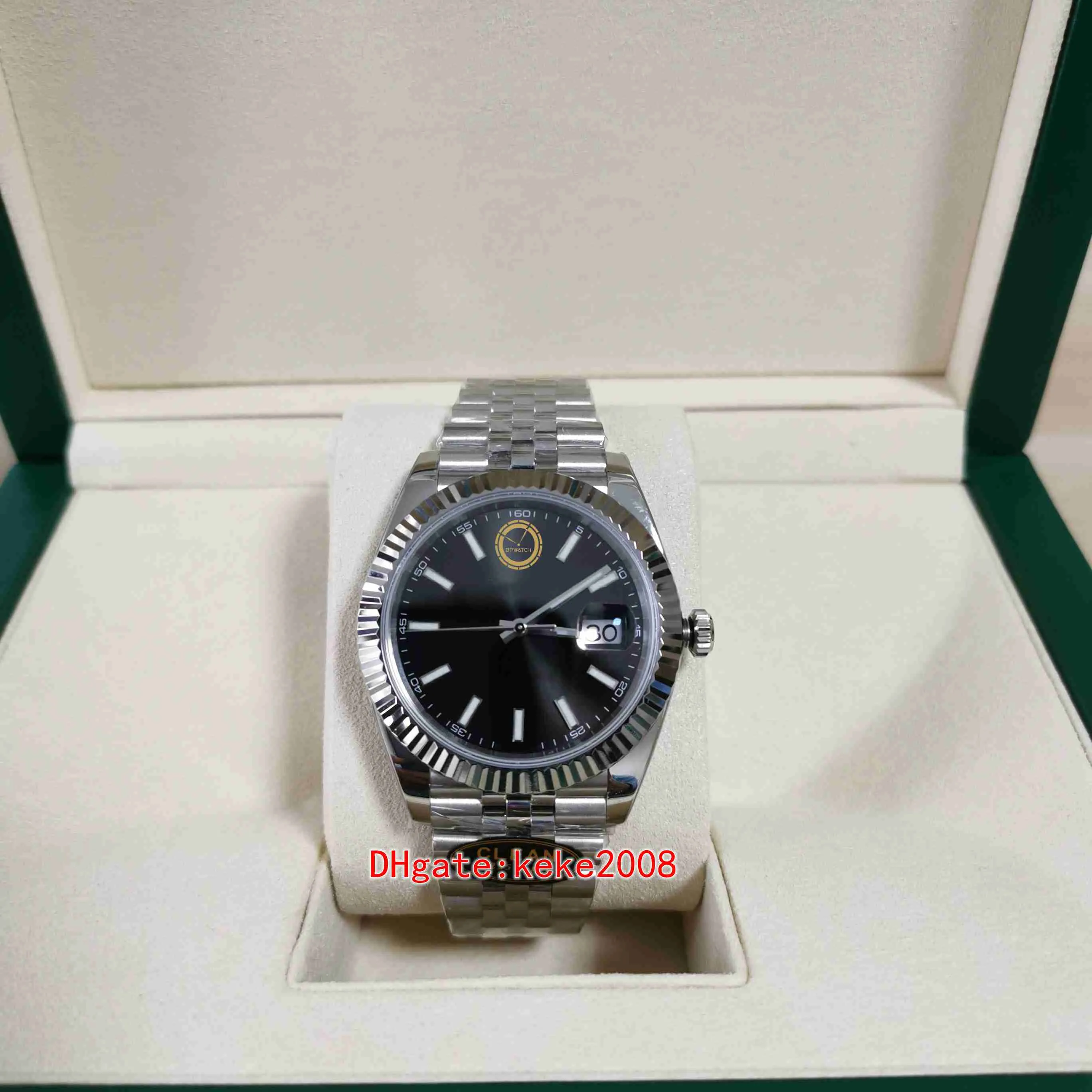 Super versão limpa Men Wristwatches 126334 41mm Impermeável aço inoxidável 904L Dial preto Sapphire Cal.3235 Movimento automático masculino mecânico Relógios Mr Watches.