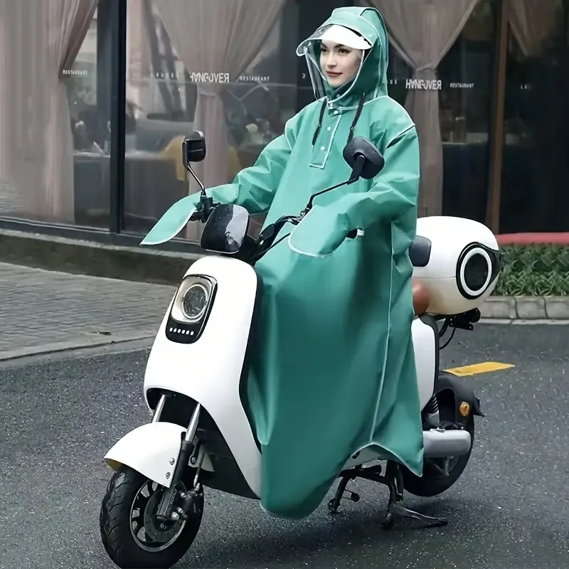 Cute Bear Wzór Wodoodporny motocykl rowerowy płaszcz przeciwdeszczowy, poncho z odzieży deszczowej, modny przenośny elektryczny pojazd deszczowy