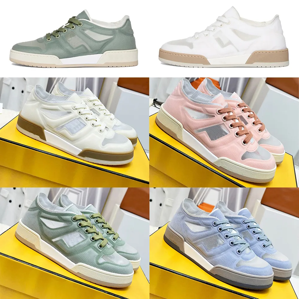 2023 Match Sneaker Mesh Casual Shoes Designer Fashion Flat Platform Woman Suede Low Top Luxury Rubber Sole Fende Little Monster Big Eyes Mens Womens Capsule Shoe Shoe