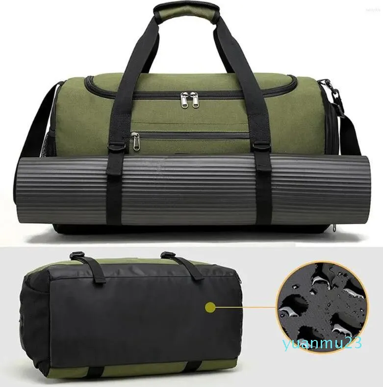 Outdoor Bags Gym Bag Large Capacity Weekender Multi-Pockets Multifunctional Lightweight With Shoe Compartment For 33 Hiking Camping