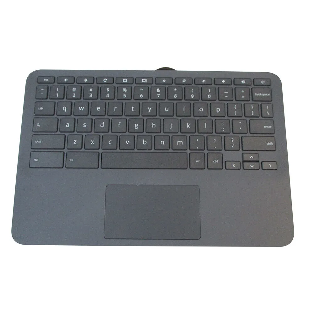 HP Chromebook 11 G3 EE Palmrest Assembly With Keyboard & Touchpad - L92215-001, Black