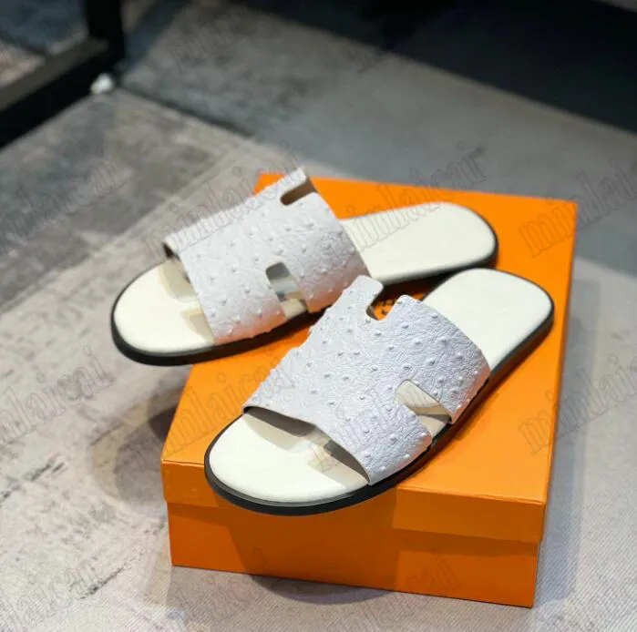 Men Izmir Slippers مصمم صنادل جلدية للرجال أوران تراث الصندل الصيف الكسول شاطئ كبير شاطئ عرضية Izmir Flip Flop