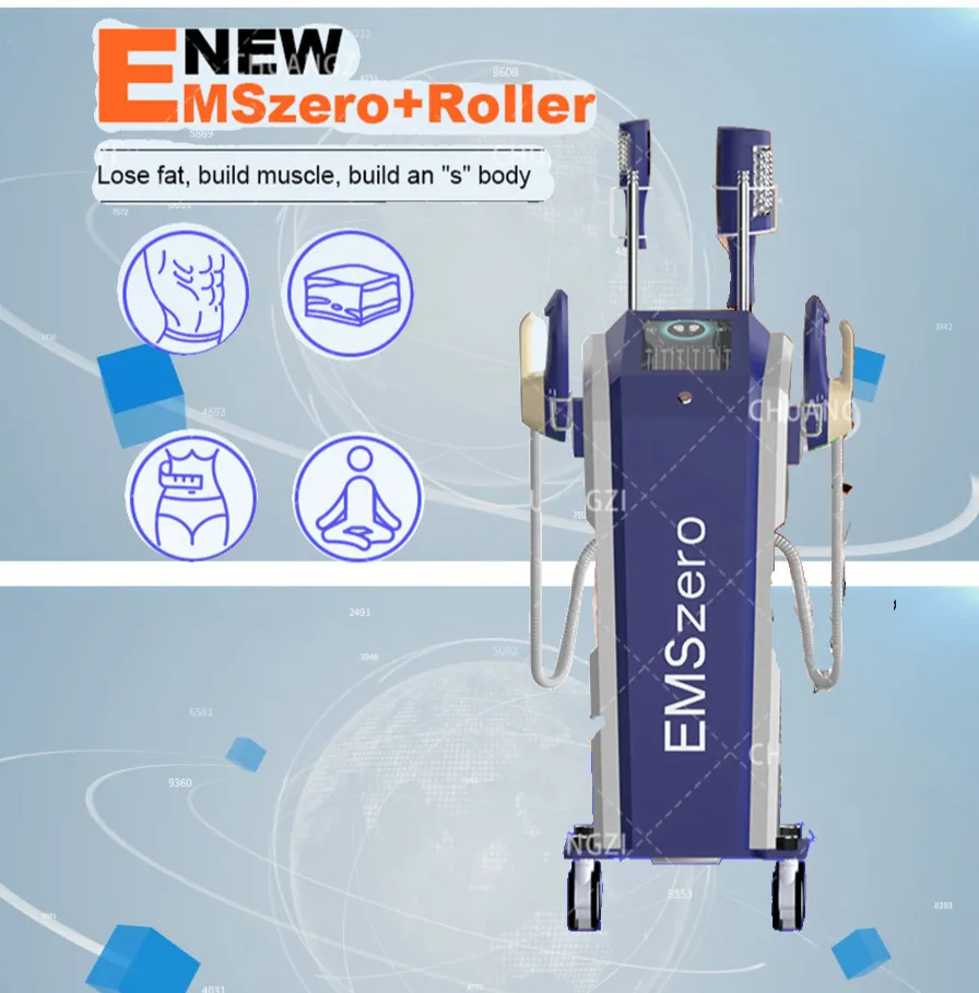 2024 sprzęt RF Emszero DLS-EMSlim Neo RF Nova 14 Tesla Wysoka częstotliwość masaż rolki stymulacji