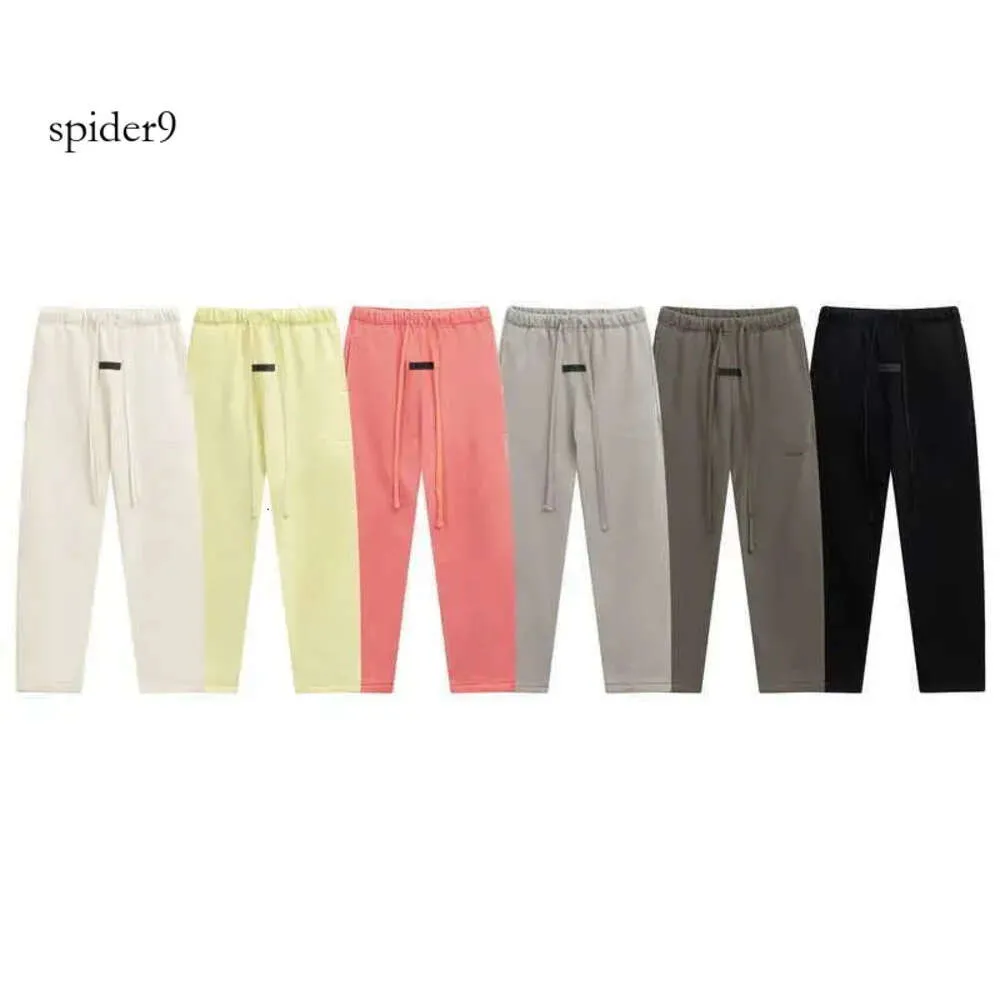 Mens essentialsweatpants Men's Pants Ess Pant Mens Designer Dimma rädsla för Gud dubbel tråd essen flockar kvinnor lös avslappnad sport rak ärmvakt