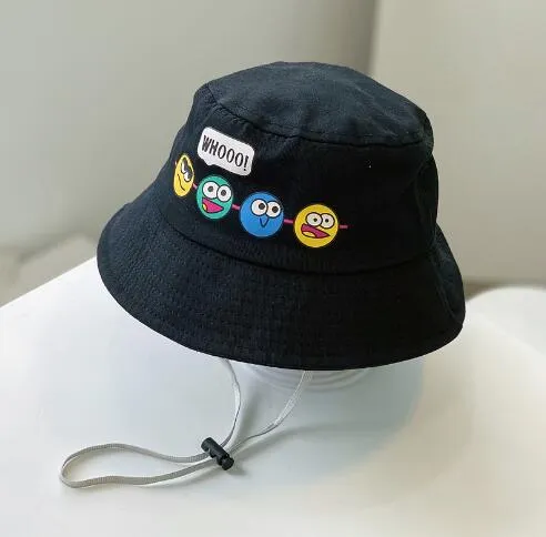 Korean Style Kids Childrens Bucket Hats Cute And Funny Sun Hat For