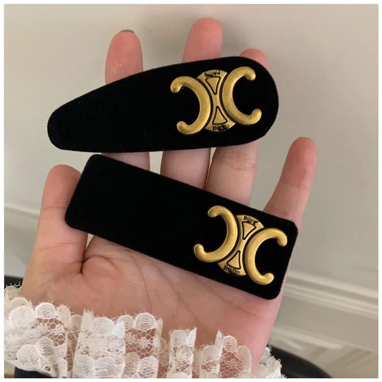 Luxe Haarspeldjes Designer Dames Haarspeld Merk Klassieke Dubbele Letter Haarspeldjes Hoge Kwaliteit Doek Haarspeldjes Mode Snoep Kleur Haarspeld Meisje Geschenken Kerstcadeau