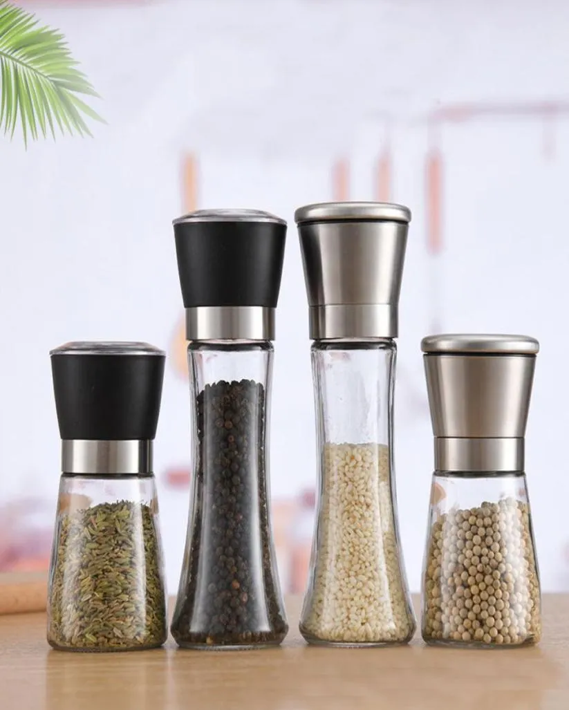 Mills Spice Packaging Bottle rostfritt stål Manual Pepper Grinder Matkvarn för köp Kontakta Merchant4608869