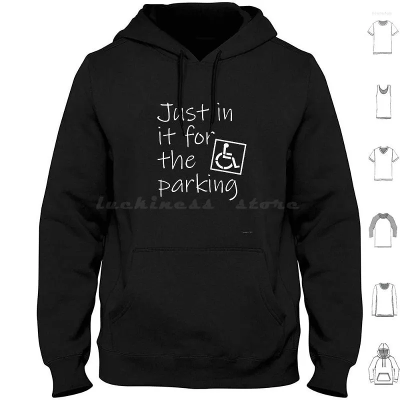 Erkek Hoodies Müthiş Tekerlekli Sandalye Takdir Hediyesi İçinde Park Tasarımı Hoodie Pamuk Uzun Kollu Engellilik Kızlar