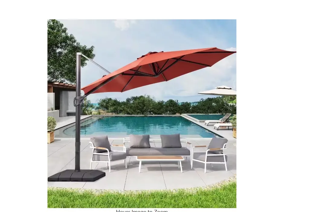 11 ft blue patio umbrella 11' Twist Market Umbrella, Spectrum Indigo