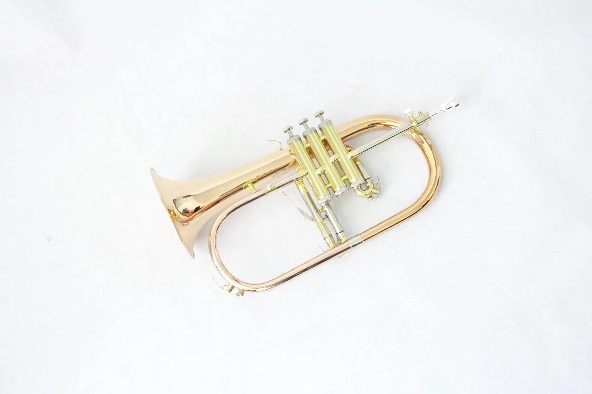 Fabrika fiyatı flugelhorn yüksek kaliteli flugelhorn profesyonel altın lake ucuz flugelhorn