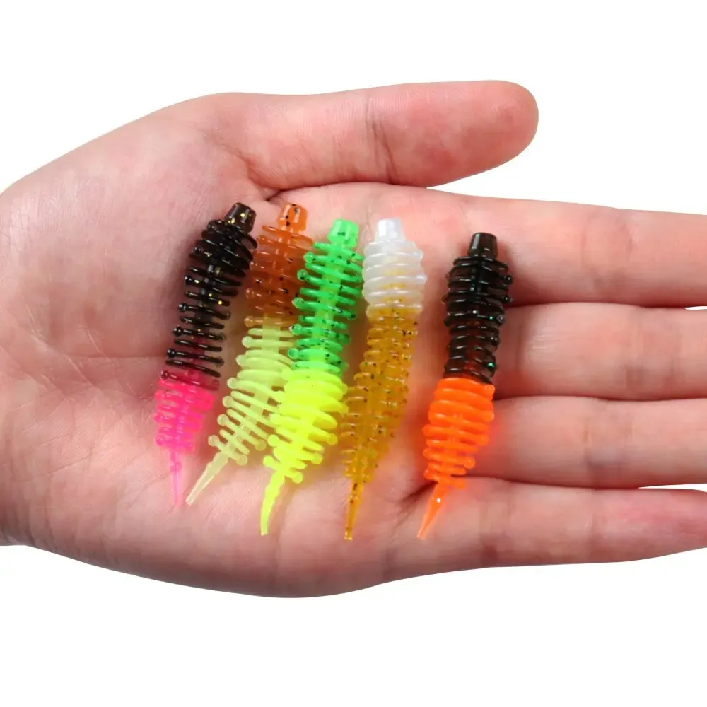 High Quality Soft Bait Hooks With Soft Needle Tail Worm For Trout