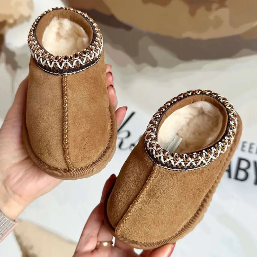 Kids Toddler Tasman II Slippers Tazz Baby boots Chestnut Fur Slides Sheepskin Shearling Classic Ultra Mini Boot Winter Mustard Seed Mule Bgy