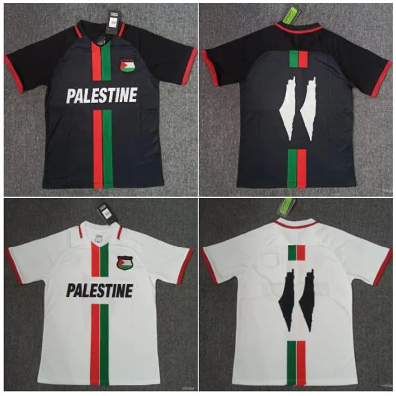 23 24 Nova Palestina Camisa de Futebol 2023 2024 Qualidade Tailandesa Survetement Palestina Palestino ROSENDE Camisa de Futebol