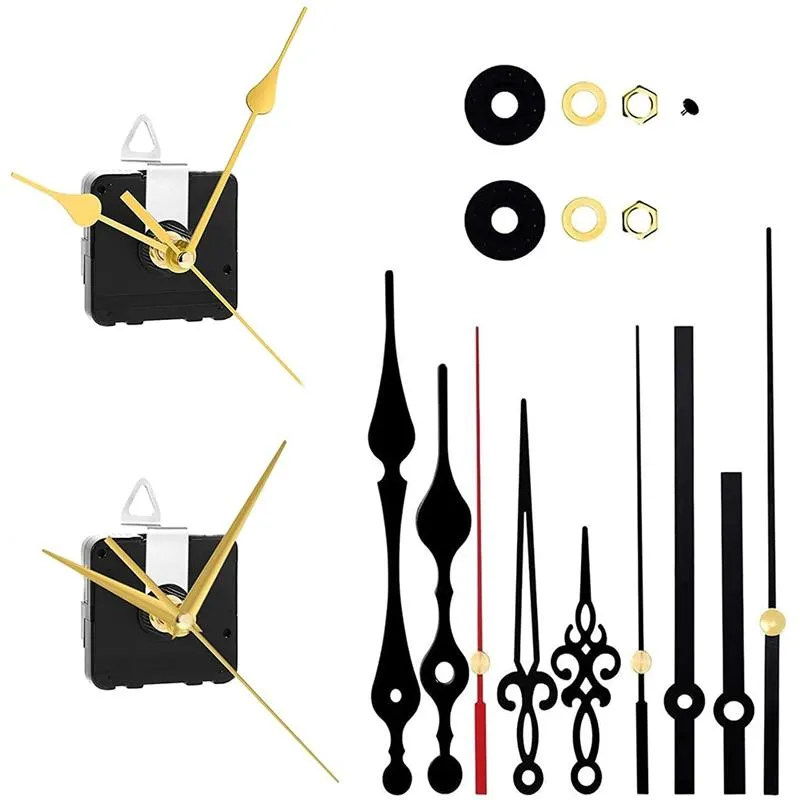 Kits de réparation de montres Outils Kit de mécanisme d'horloge à quartz Mécanismes muraux Mattery Powered Remplacement Mains Mouvement Pièces de réparation
