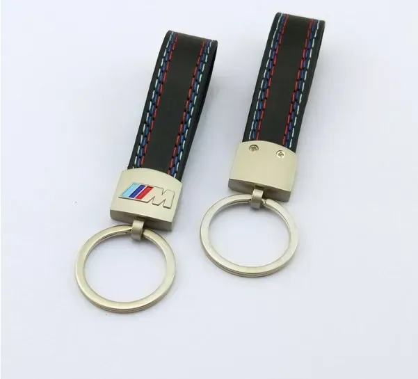 Fashoin Metal Leather Keychain Key Chain Key Ring Keyring For BMW M Tech M Sport M3 M5 X1 X3 E46 E39 E60 F30 E90 F10 F30 E36