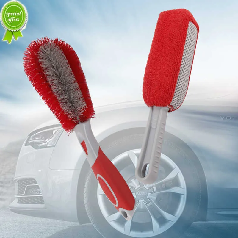 Voiture inoffensif roue détaillant brosse de nettoyage microfibre éponge pneu jante lavage brosses douces lavage de voiture nettoyage entretien outil