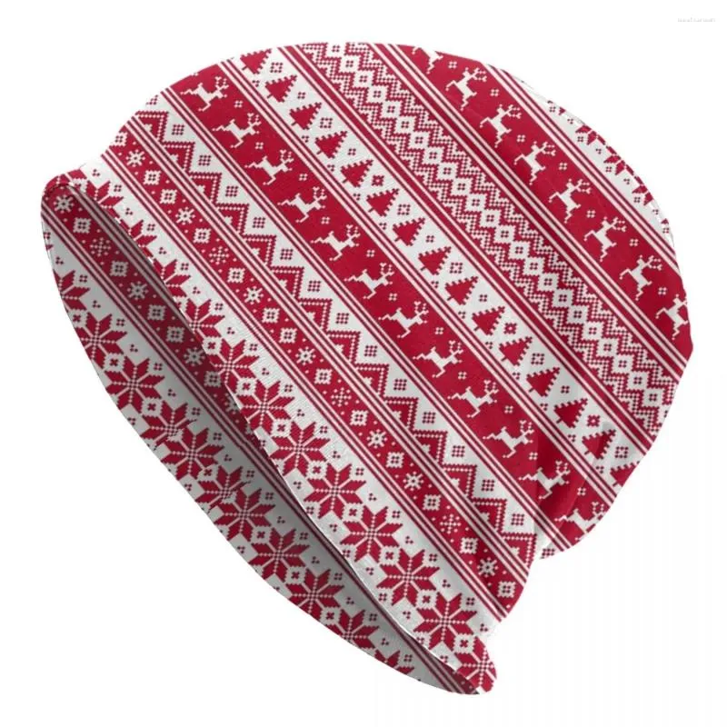 Bérets Nordic Scandinave Bonnet de Noël Chapeau tricoté Hip Hop Street Skullies Bonnets Hommes Femmes Chaud Head Wrap Caps