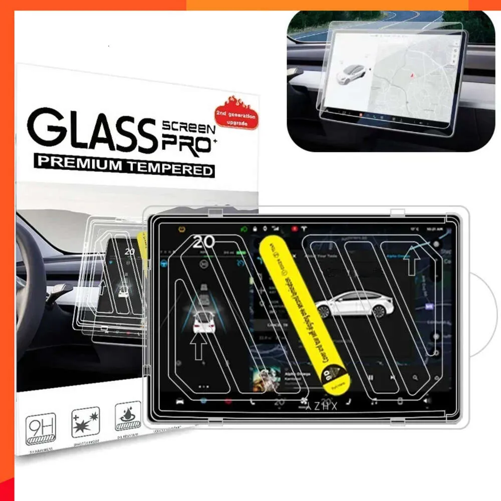 Nieuw Voor Tesla Model 3 Y 2022 2023 Middenconsole Anti Glare Gehard Glas Screen Protector HD Film Bescherming Scherm accessoires