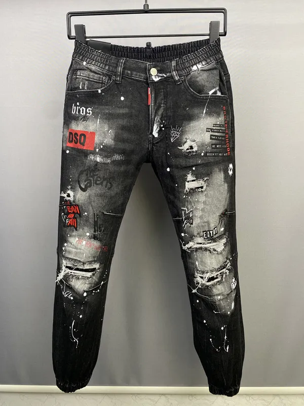 Pantalones vaqueros para hombre DSQ GOYAR pantalones cortos troncos Rhude Short Designers pantalones Motion D2 Beach Distressed Ripped Bikers Man Luxury Designer B1