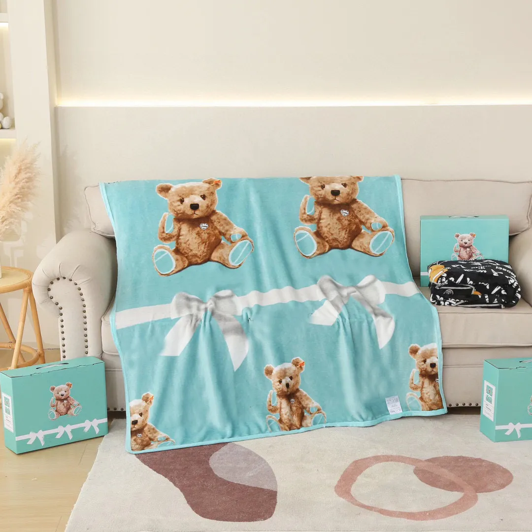 Designer Brand T Blanket Classic Air Conditioning Warm Car Bath Letter Blankets With Box Soft Winter Fleece Shawl Throw Home Cute Blankets From 20 15 DHgate