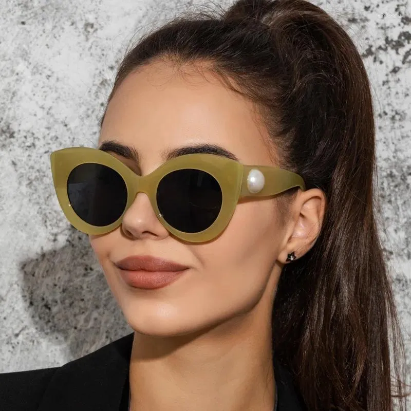 Sunglasses DYTYMJ High Quality Cat Eye Women Oversized Sun Glasses For Eyewear Mirror Lentes De Sol Mujer