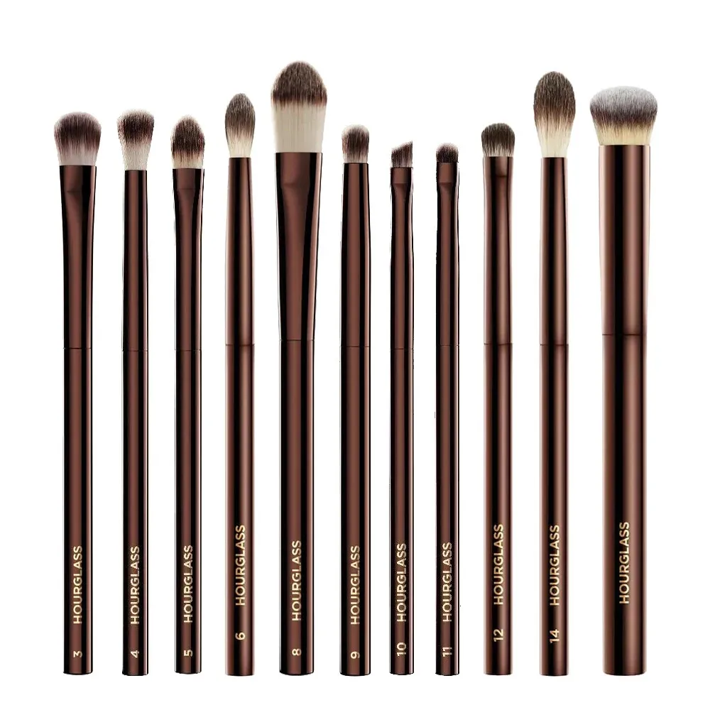 Makeup Borstes Hourglas Eye Shadow Makeup Brush Set Deluxe Shadow Blend Form Contour Highlight Eyebrow Concealer Liner Makeup Brush Set 231124