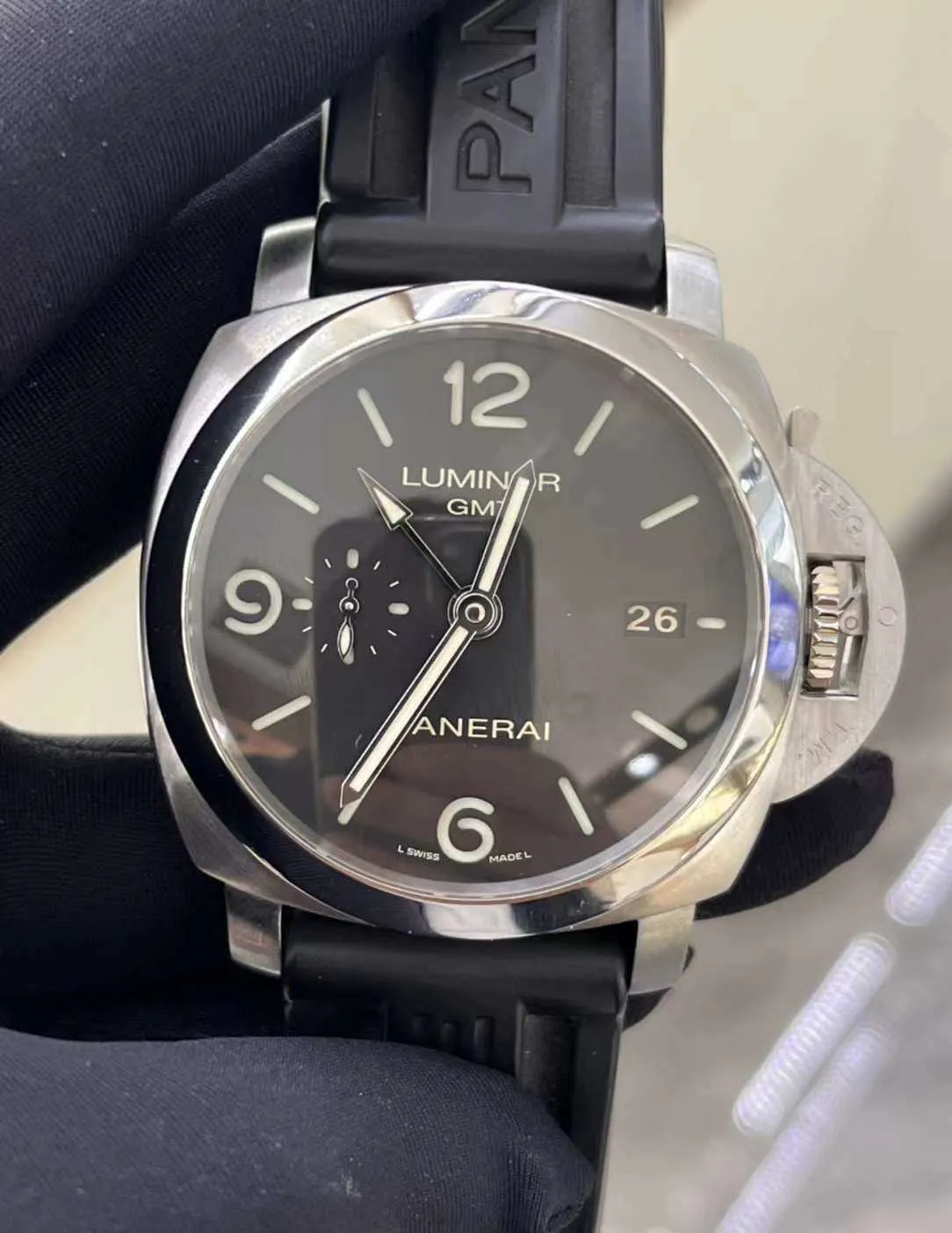 Paneri Watch Peinahai ZF Factory Luxury Watch Designer Armsurer Nya 1950 PAM 00320 Automatisk mekaniska mens 44mm klockor full rostfri vattentät hög quali