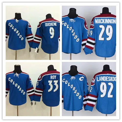 Colorado Avalanche jersey 29 Nathan MacKinnon 92 Gabriel Landeskog 96 Mikko Rantanen Stitched 9 Matt Duchene 19 Joe Sakic hockey Jerseys