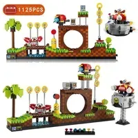 Blocks 1125pcs Ideas Sonic The Hedgehogs  Game Green Hill Zone Model Building Block Bricks Compatible 21331 Toys for Children Gift T221022