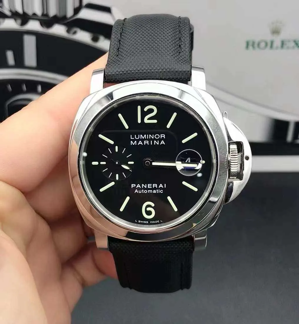 PANERI Titta på lyxklocka Designer armbandsur Hailu Mino ZF-Factory PAM 00104 Automatisk mekaniska mäns 44mm klockor full rostfri vattentät hög kvalitet